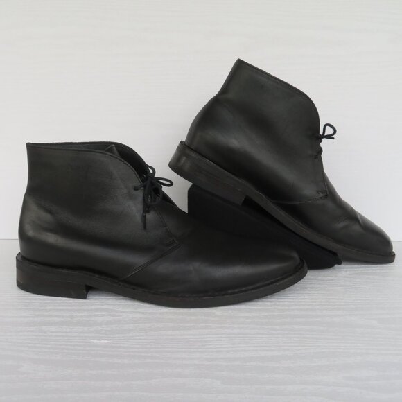 Thursday Boot Scout Chukka Boots Men's Sz 12 Black Leather Ankle Classic Dapper - Picture 3 of 16